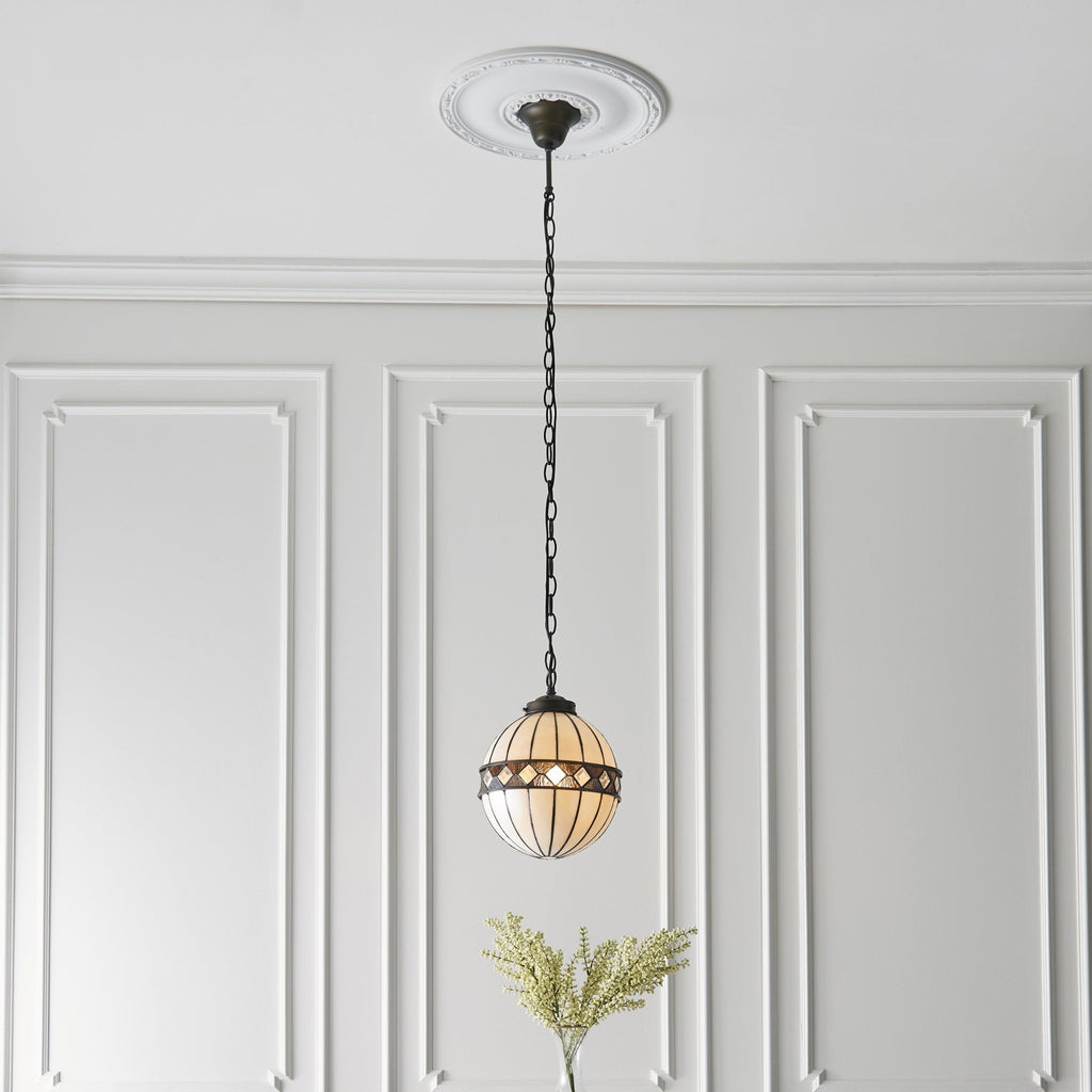67044 Fargo Tiffany Small Globe 1 Light Pendant