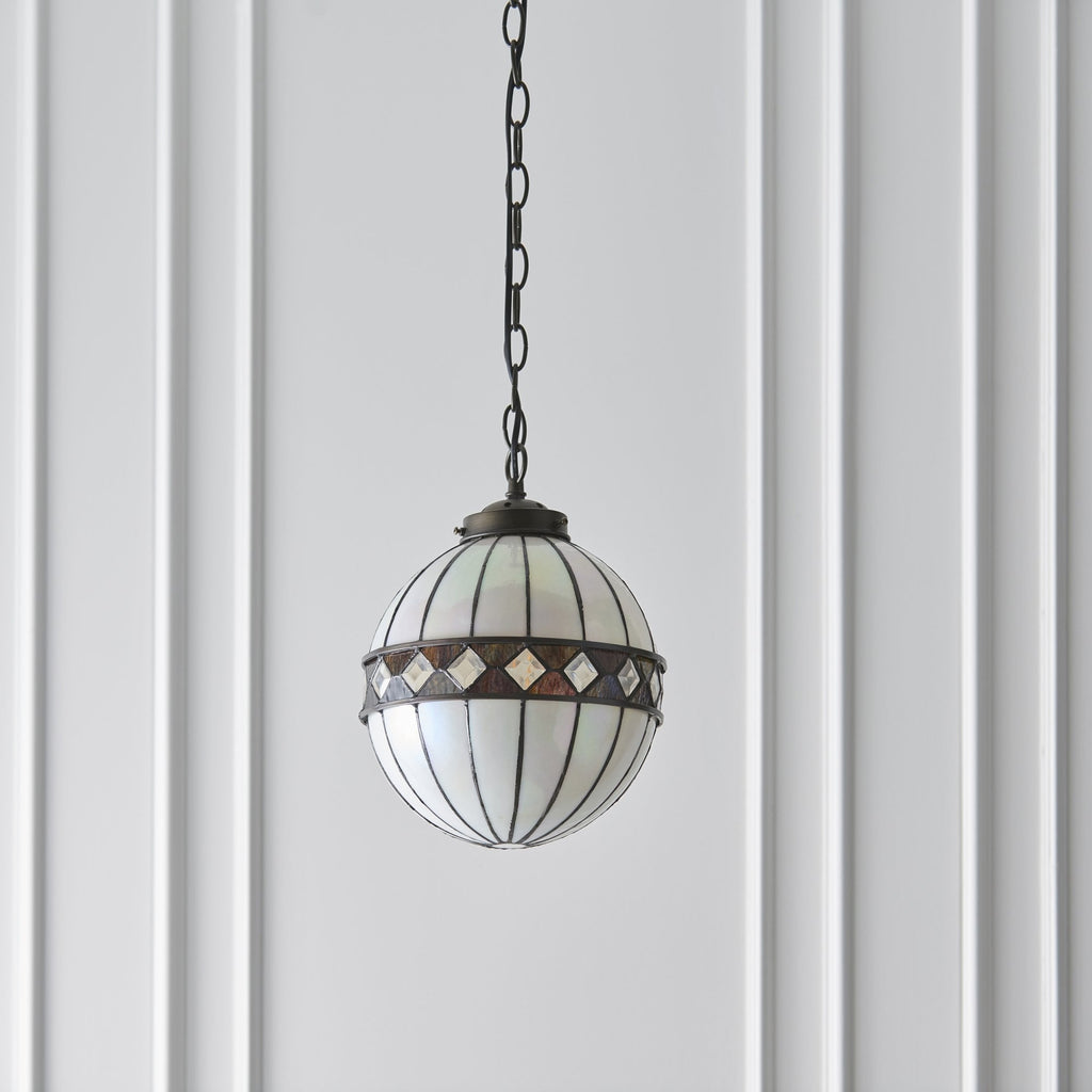 67044 Fargo Tiffany Small Globe 1 Light Pendant