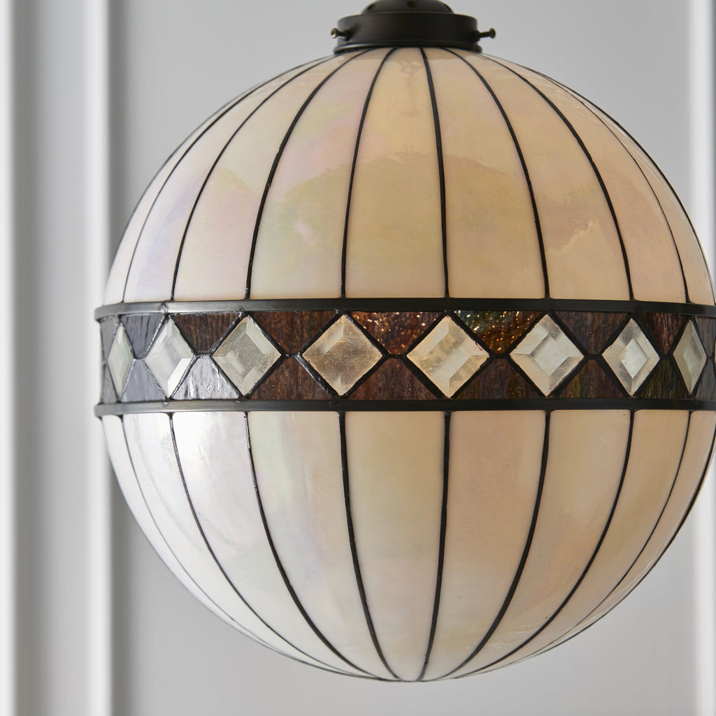 67045 Fargo Tiffany Medium Globe 1 Light Pendant