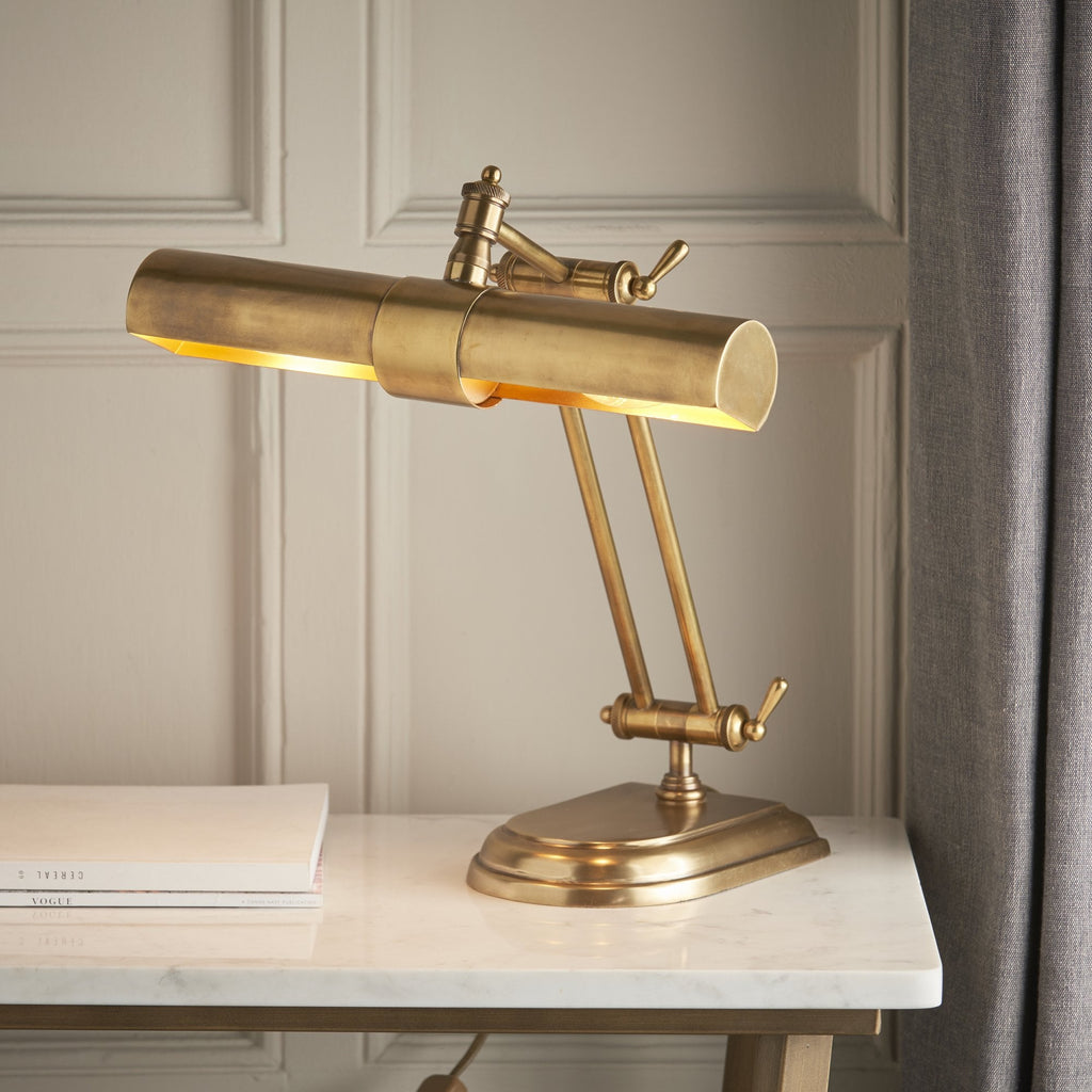 69834 Winchester Table Lamp Solid Brass