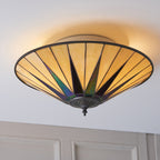70240 Dark Star Tiffany Large 2 Light Flush