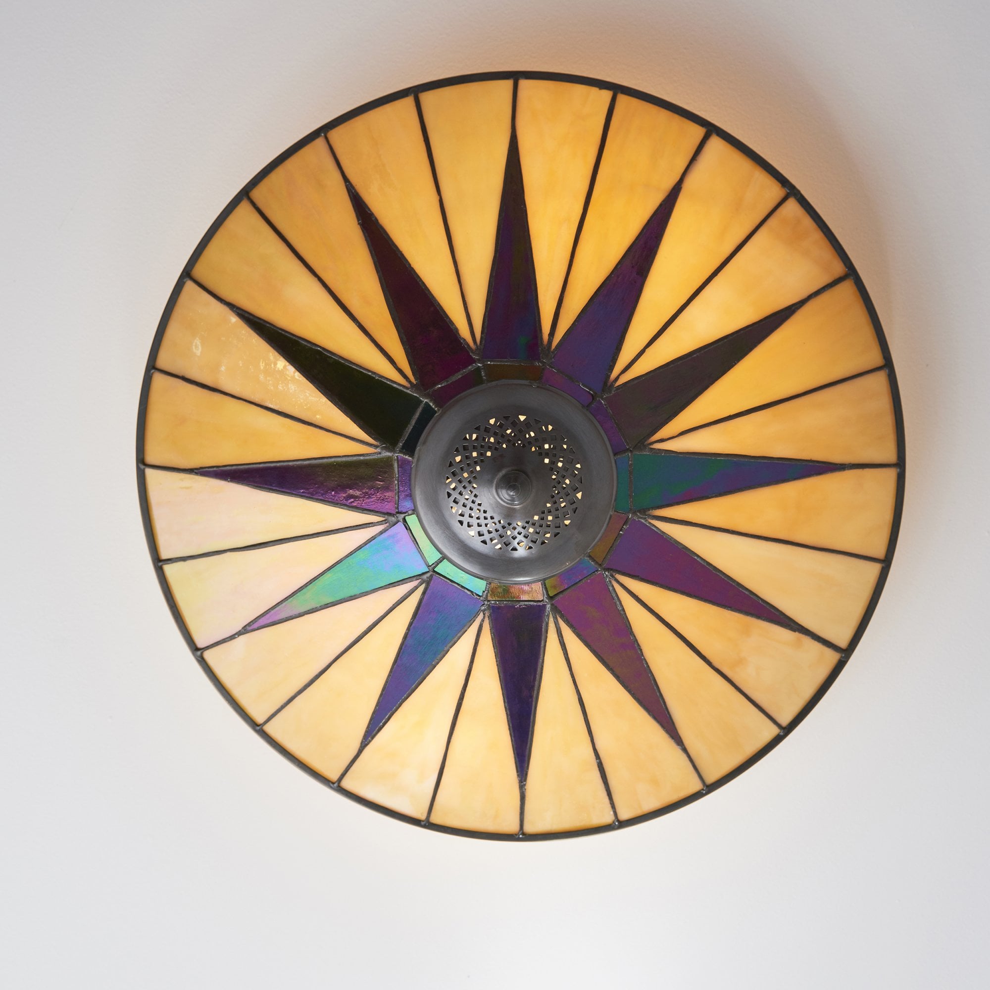 70240 Dark Star Tiffany Large 2 Light Flush
