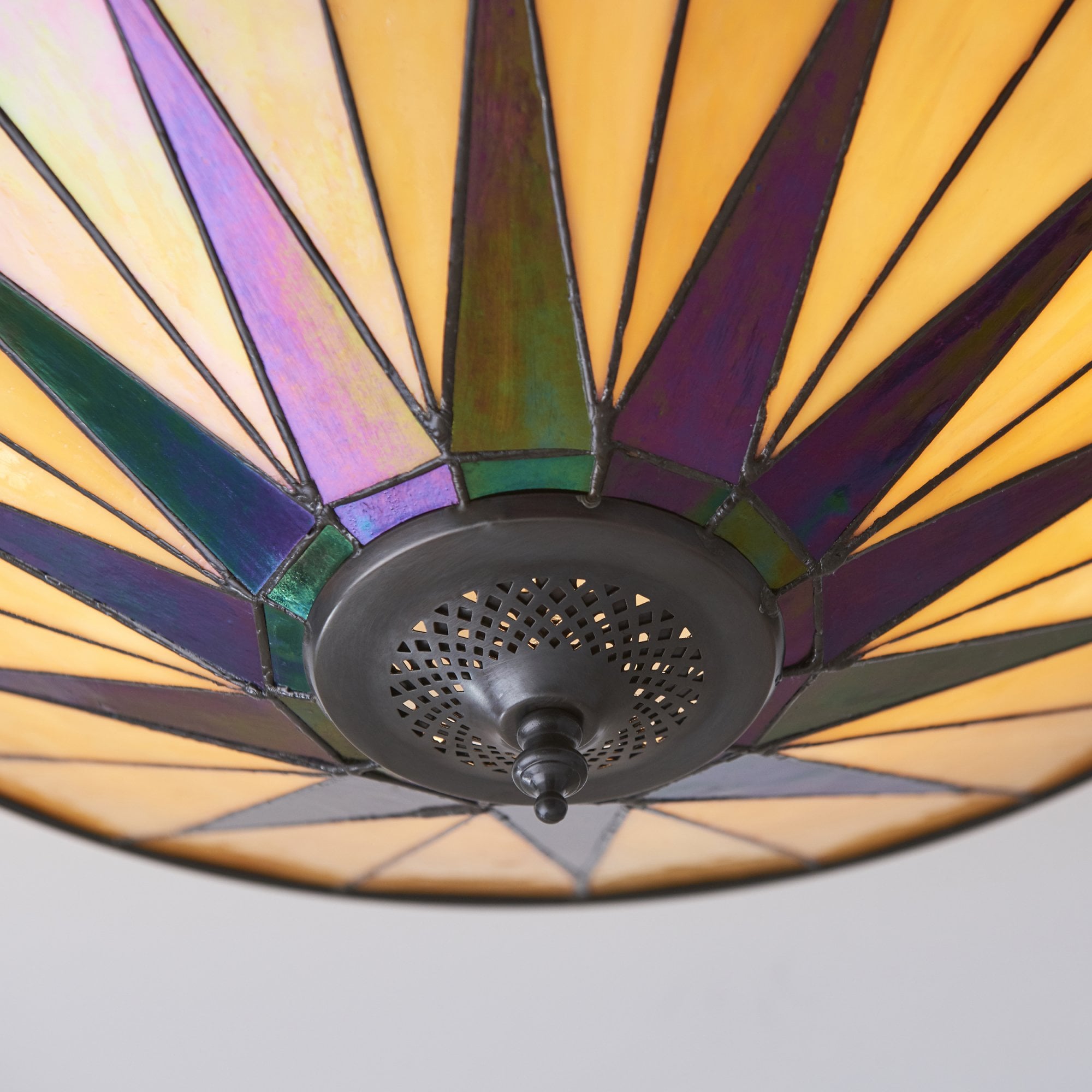 70240 Dark Star Tiffany Large 2 Light Flush