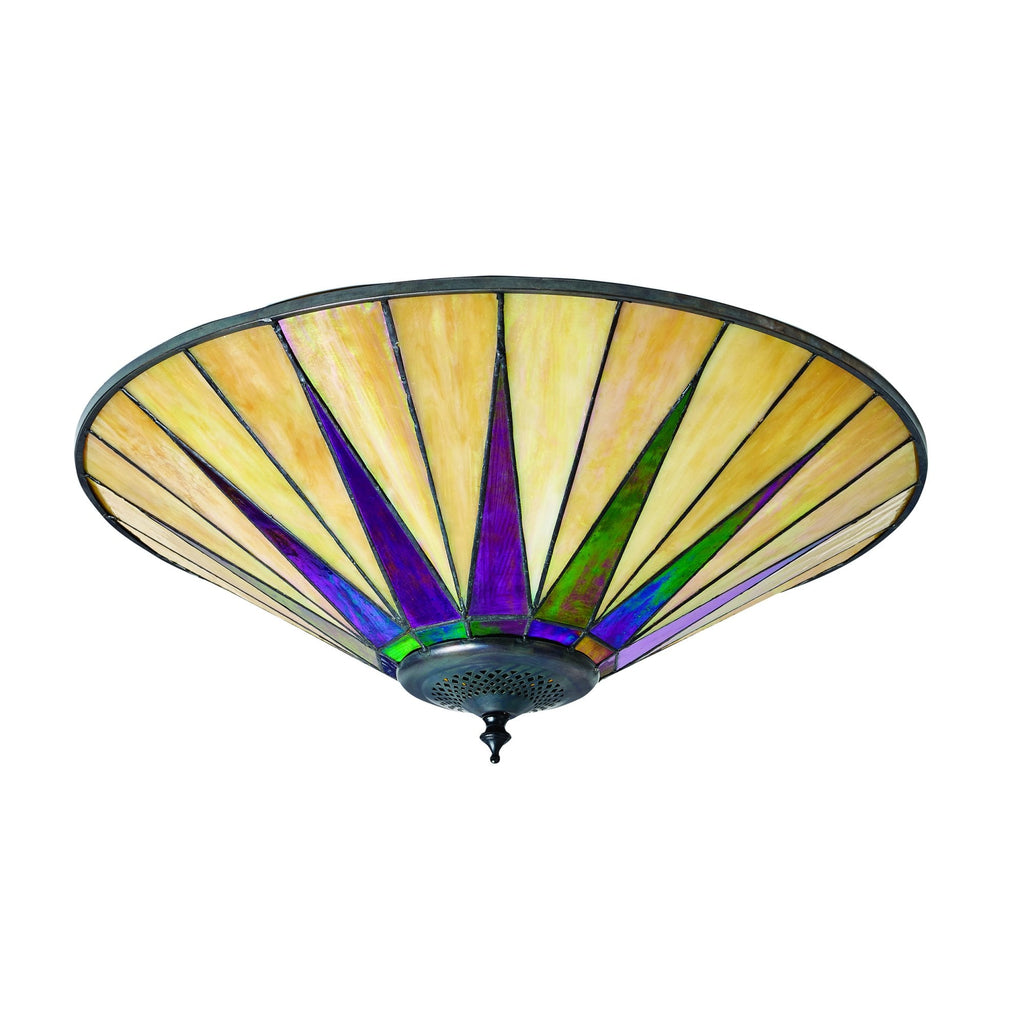 70240 Dark Star Tiffany Large 2 Light Flush