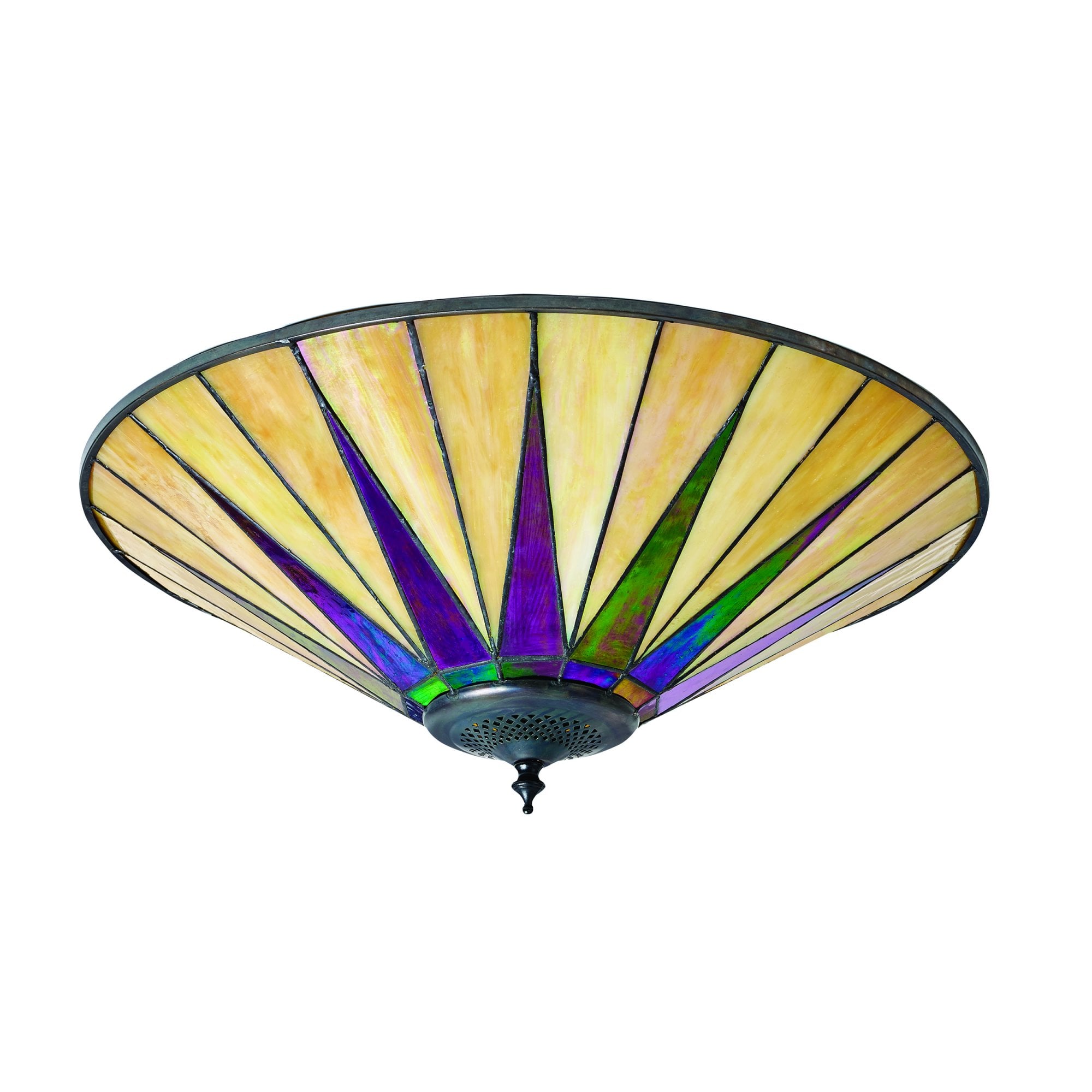 70240 Dark Star Tiffany Large 2 Light Flush