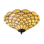 70242 Pearl Tiffany Medium 2 Light Flush