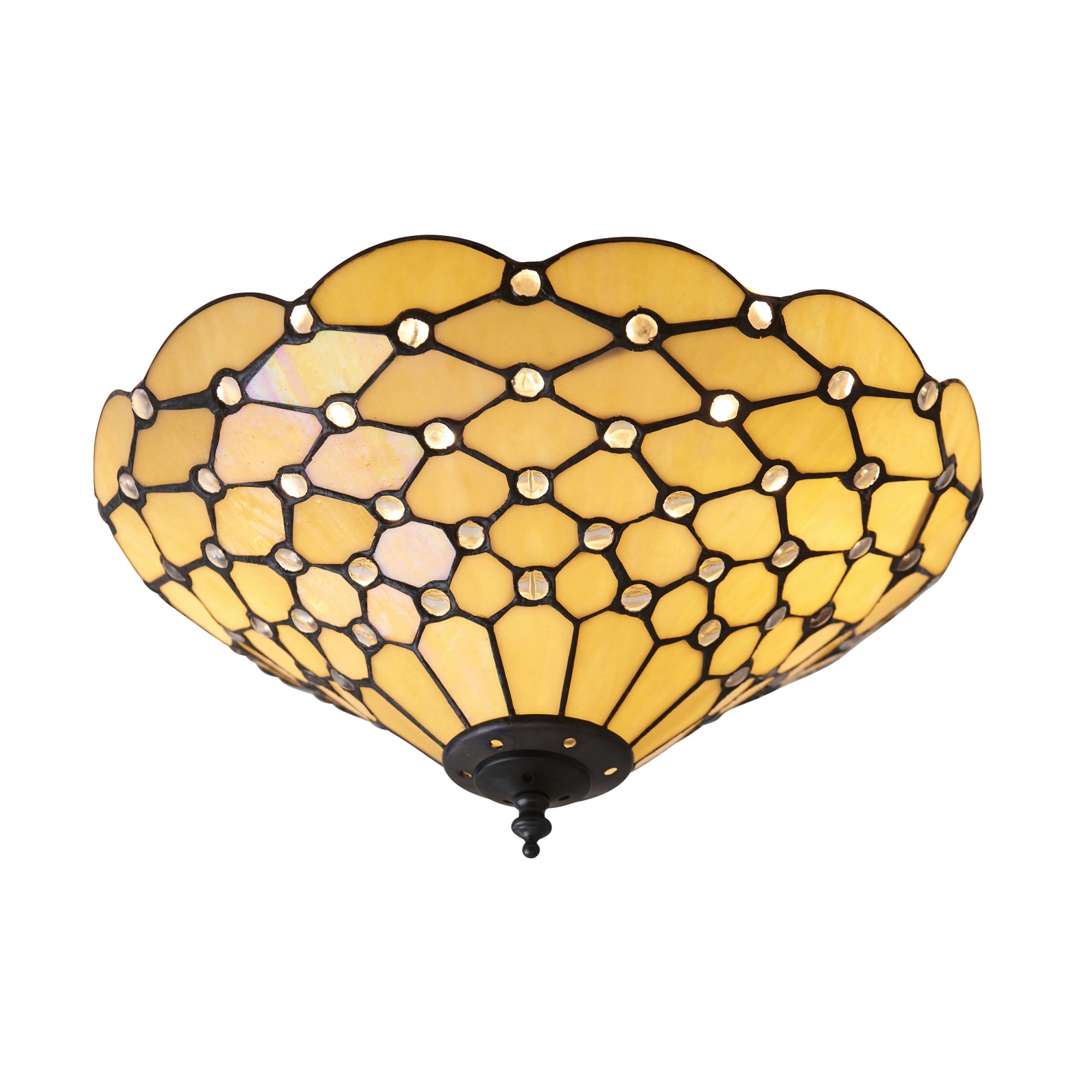 70242 Pearl Tiffany Medium 2 Light Flush