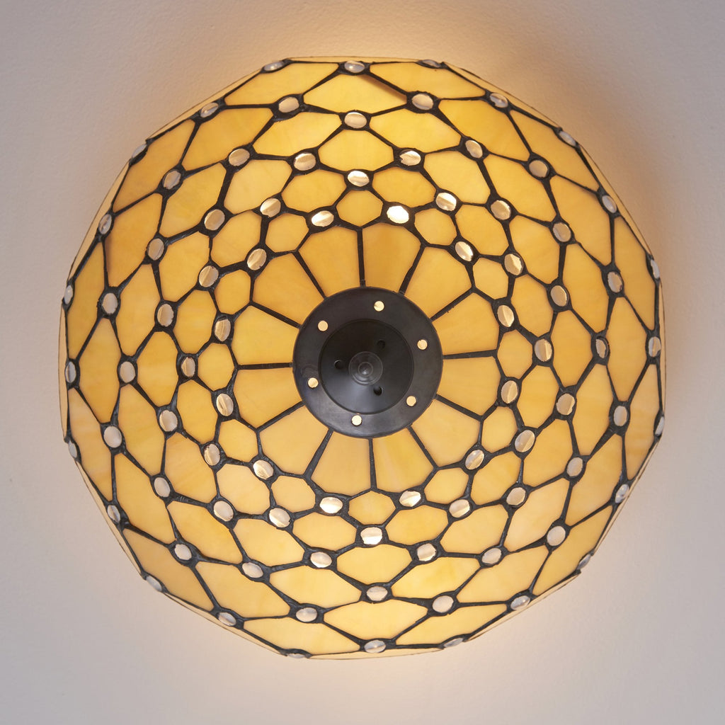 70242 Pearl Tiffany Medium 2 Light Flush