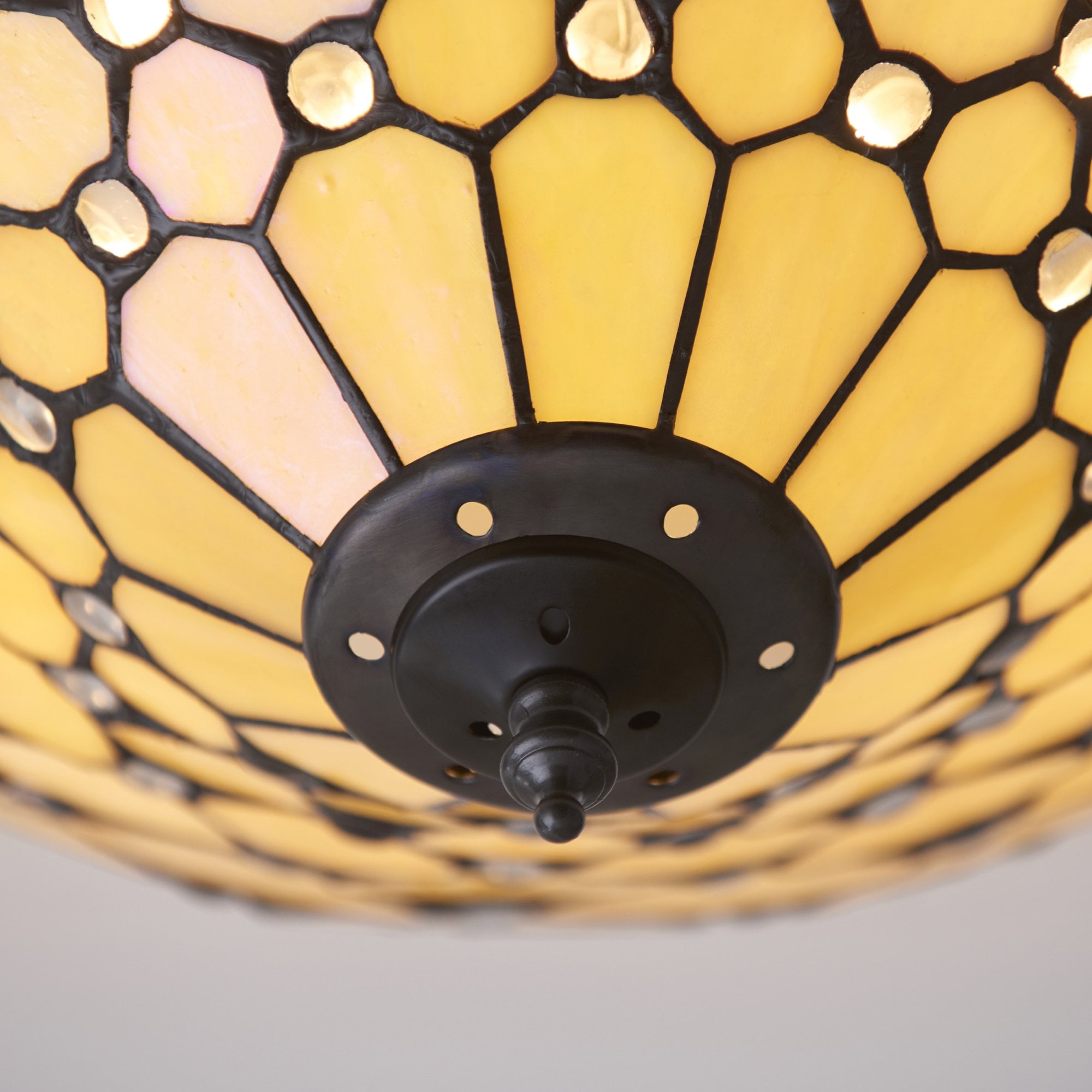 70242 Pearl Tiffany Medium 2 Light Flush