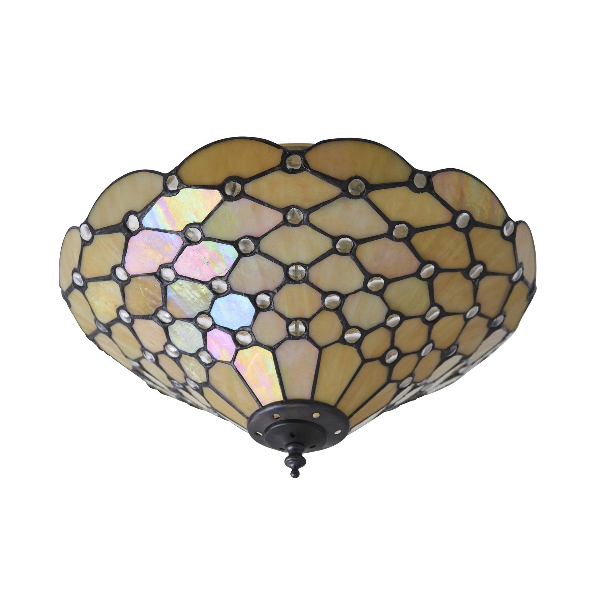 70242 Pearl Tiffany Medium 2 Light Flush