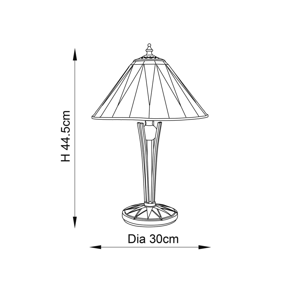 70367 Dark Star Tiffany Small Table Lamp