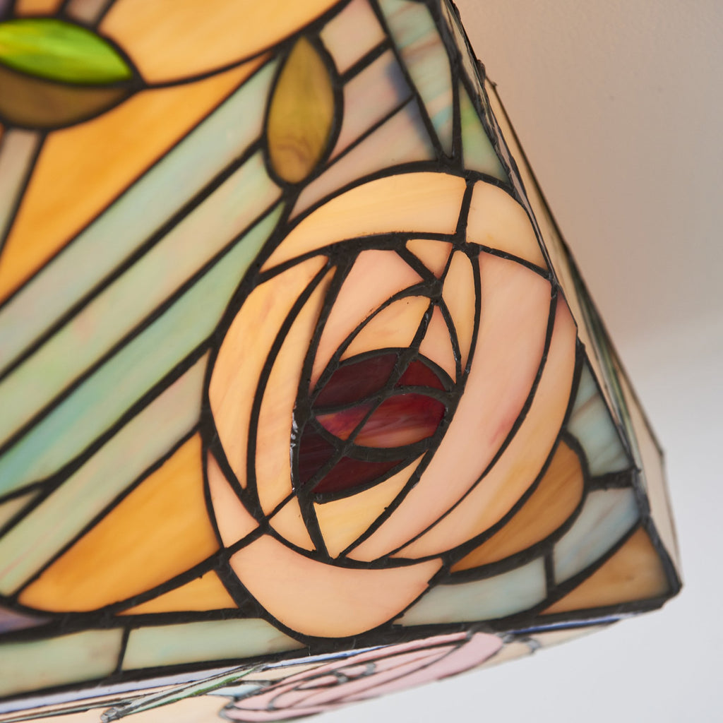 70698 Willow Tiffany Large 2 Light Flush