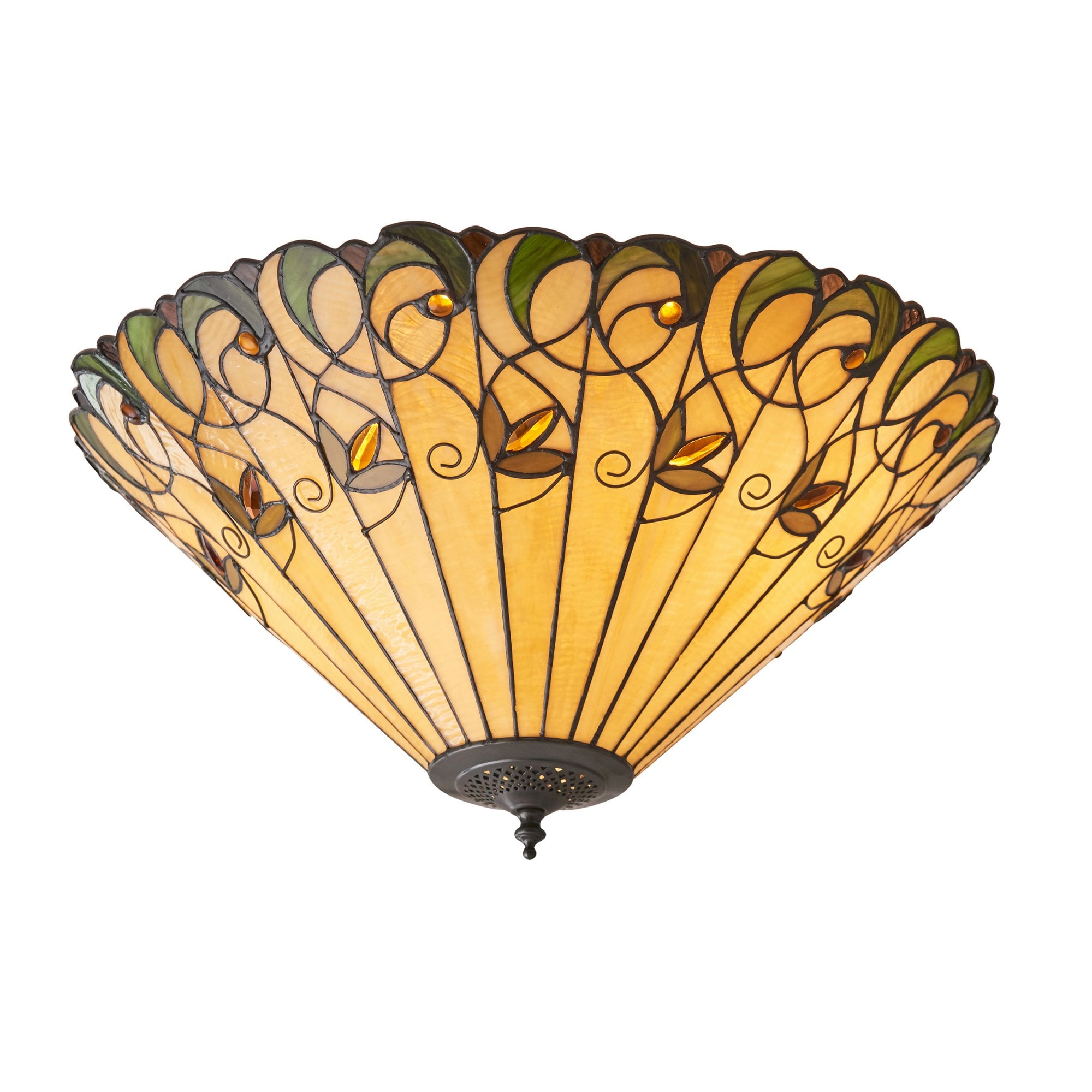 70706 Jamelia Tiffany Large 2 Light Flush