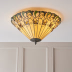 70706 Jamelia Tiffany Large 2 Light Flush