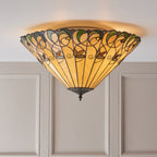 70706 Jamelia Tiffany Large 2 Light Flush