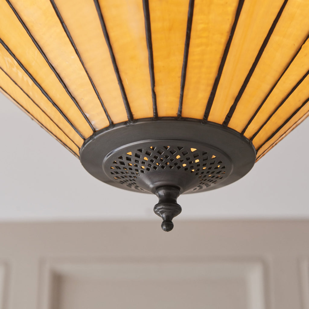 70706 Jamelia Tiffany Large 2 Light Flush
