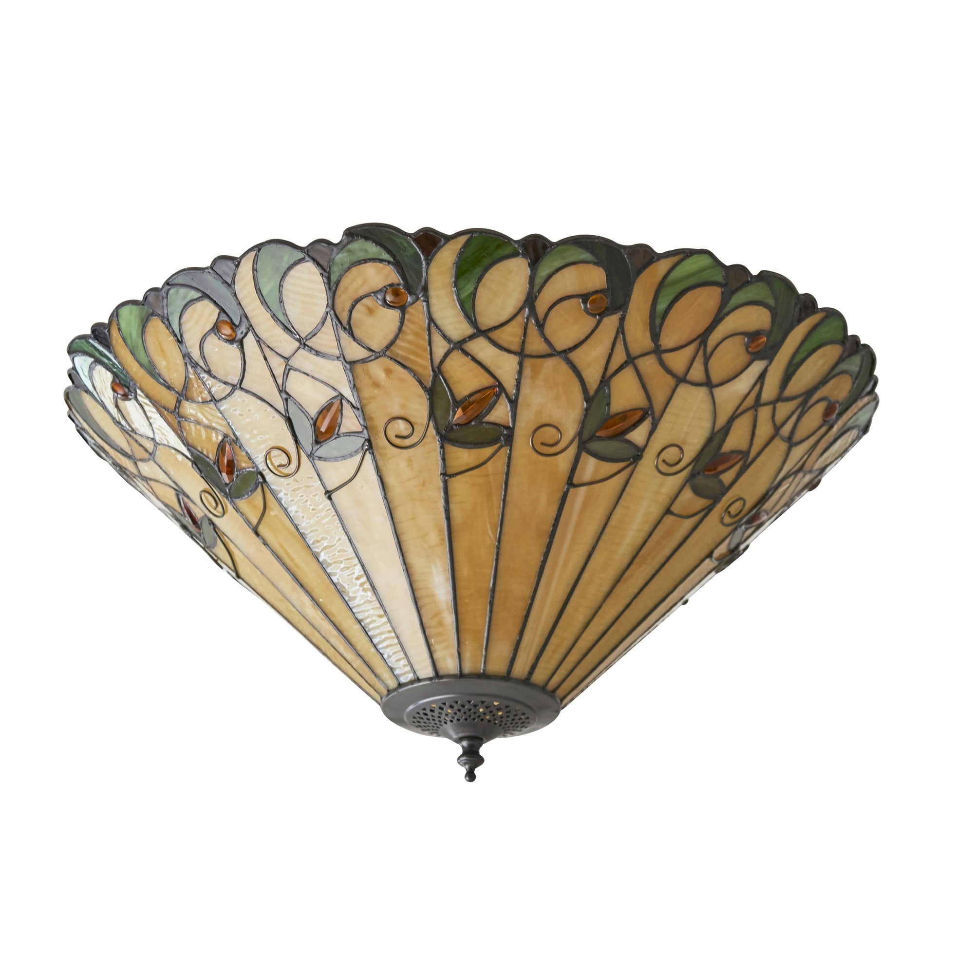 70706 Jamelia Tiffany Large 2 Light Flush