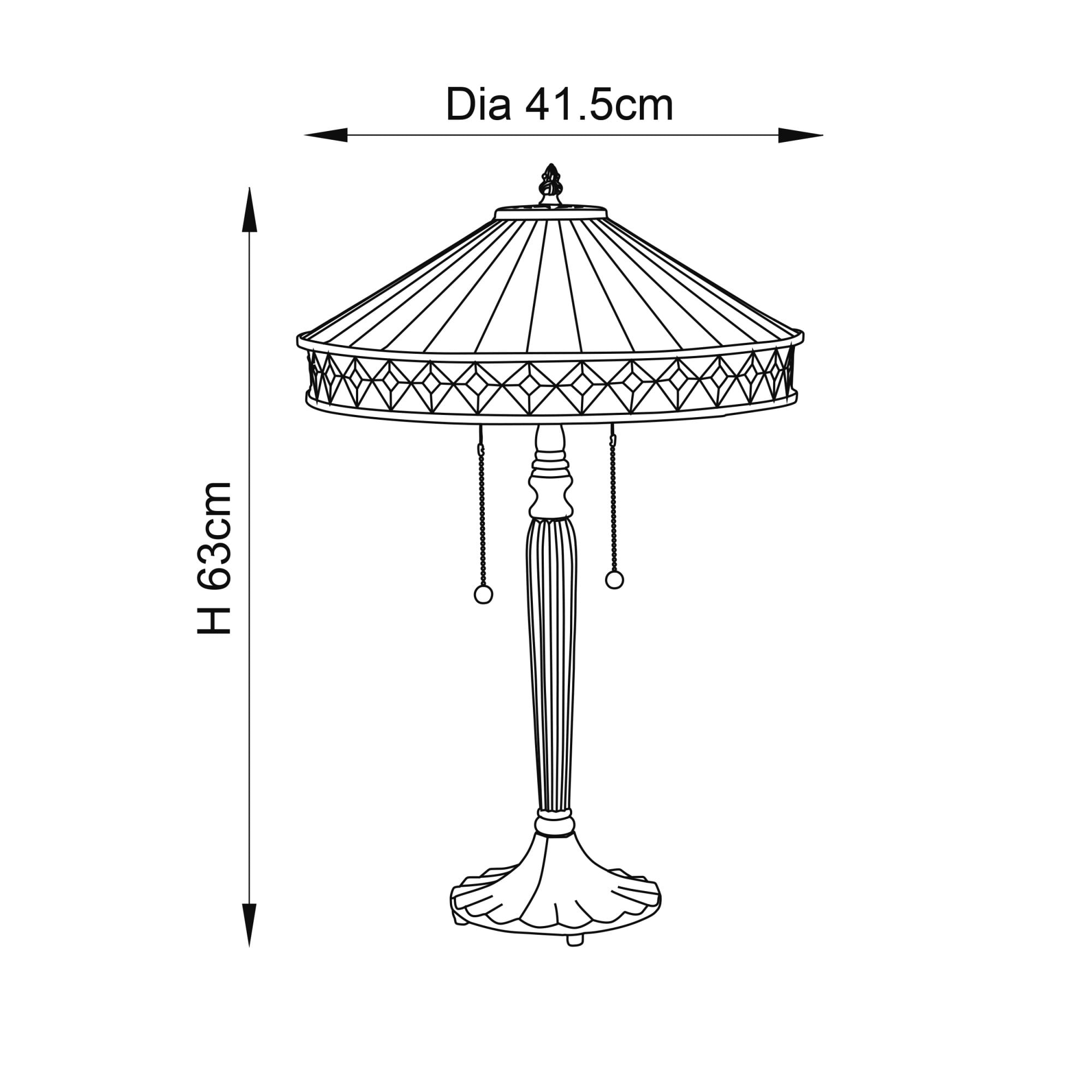 70935 Fargo Tiffany Medium Table Lamp