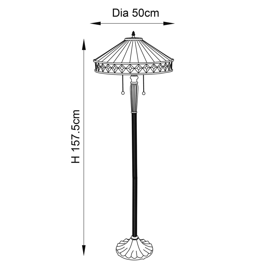 70936 Fargo Tiffany Floor Lamp