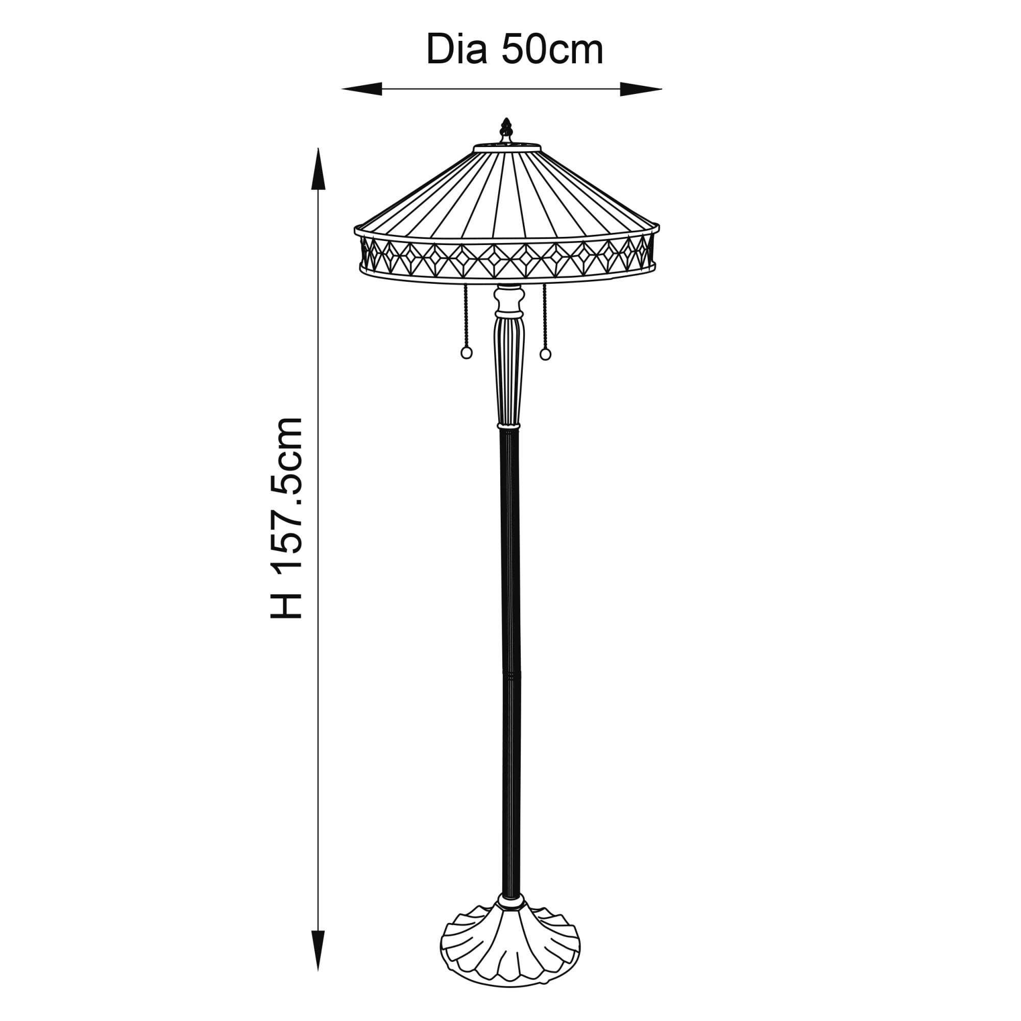 70936 Fargo Tiffany Floor Lamp