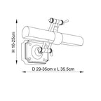69832 Winchester Picture Light Solid Mellow Brass