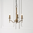 CA1P3B Stanford 3 Light Chandelier Antique Brass