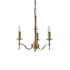 CA1P3B Stanford 3 Light Chandelier Antique Brass