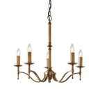 CA1P5B Stanford 5 Light Chandelier Antique Brass