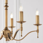 CA1P5B Stanford 5 Light Chandelier Antique Brass