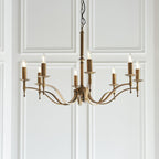 CA1P8B Stanford 8 Light Chandelier Antique Brass