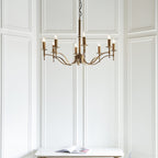 CA1P8B Stanford 8 Light Chandelier Antique Brass