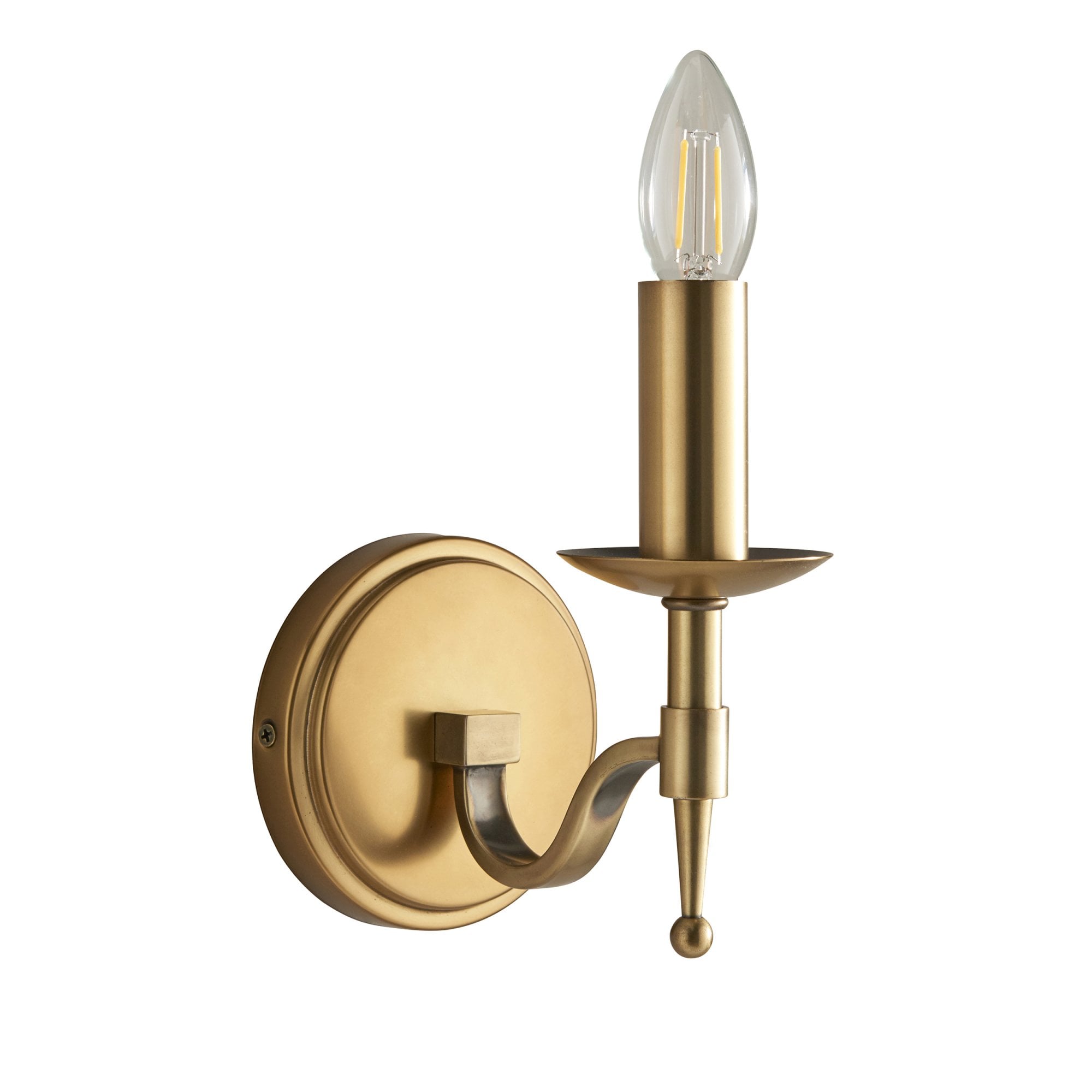CA1W1B Stanford Single Wall Light Antique Brass
