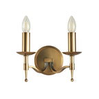 CA1W2B Stanford Twin Wall Light Antique Brass