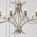 CA7P12N Penn 12 Light Chandelier Polished Nickel