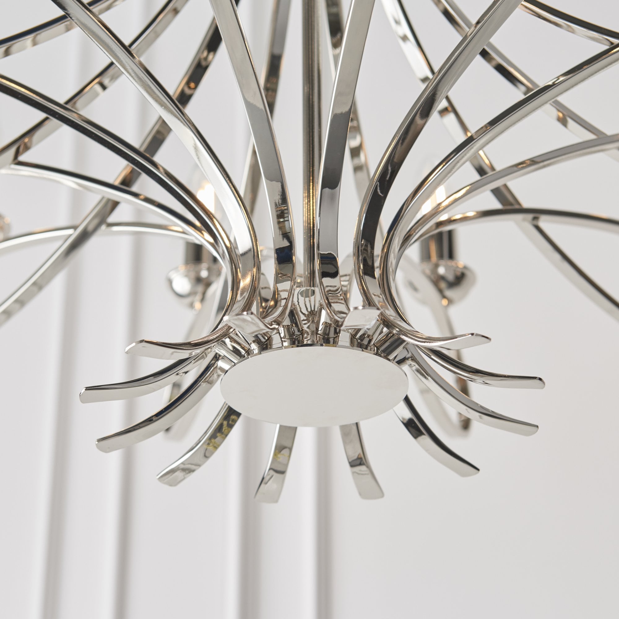 CA7P12N Penn 12 Light Chandelier Polished Nickel