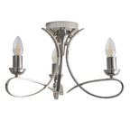 CA7P3N Penn 3 Light Semi Flush Polished Nickel