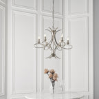 CA7P6N Penn 6 Light Chandelier Polished Nickel