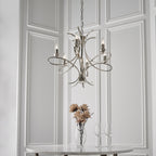 CA7P6N Penn 6 Light Chandelier Polished Nickel