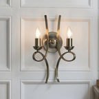 CA7W2BB Penn Twin Wall Light Brushed Brass