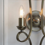 CA7W2BB Penn Twin Wall Light Brushed Brass