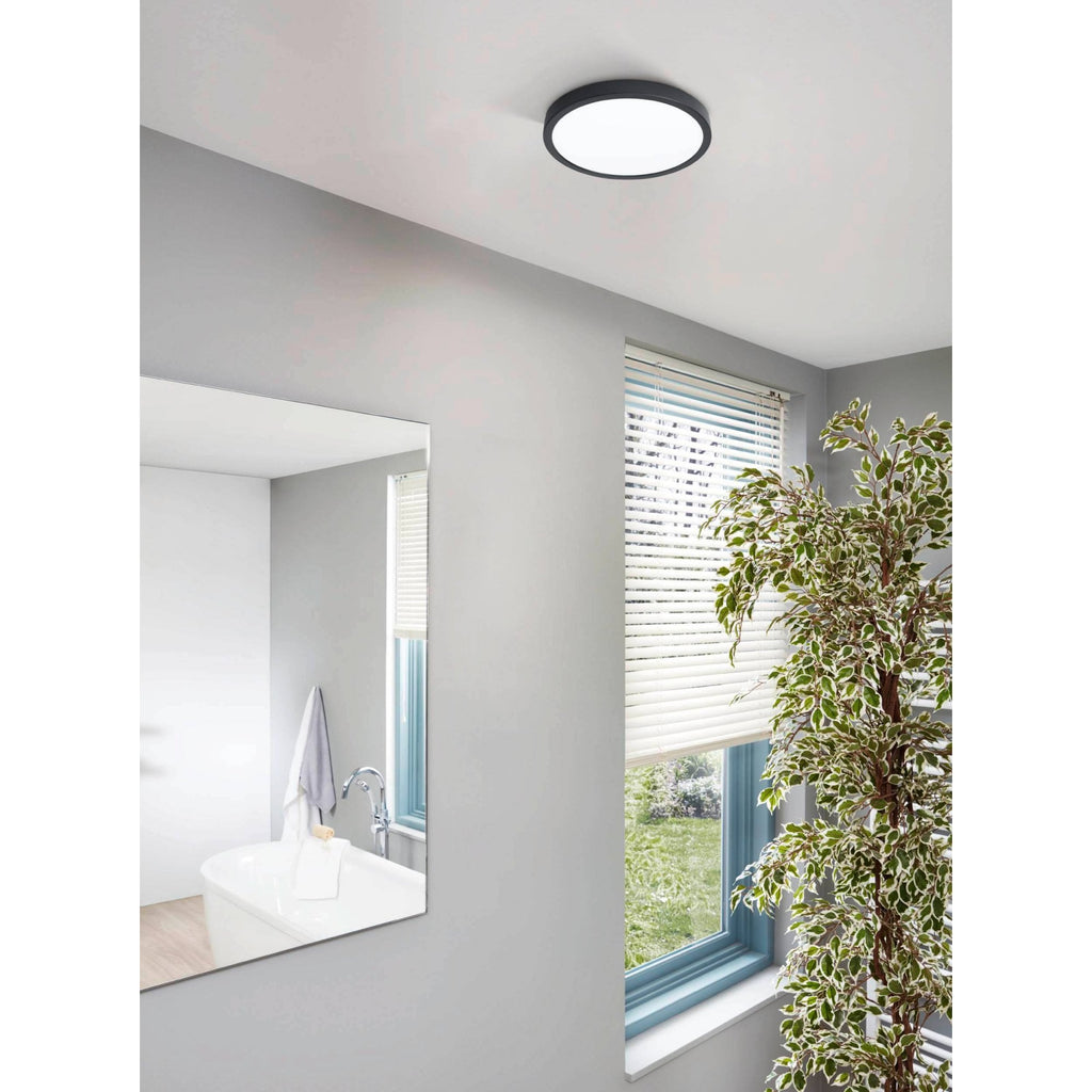 99267 Fueva 5 1-Light LED Black Circular Ceiling Light