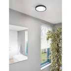 99267 Fueva 5 1-Light LED Black Circular Ceiling Light