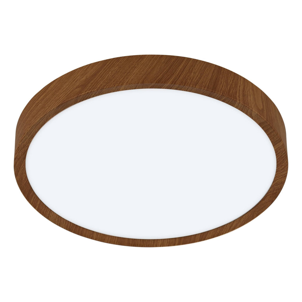 98601 Musurita 1-Light Wood-Effect LED Circular Ceiling Light