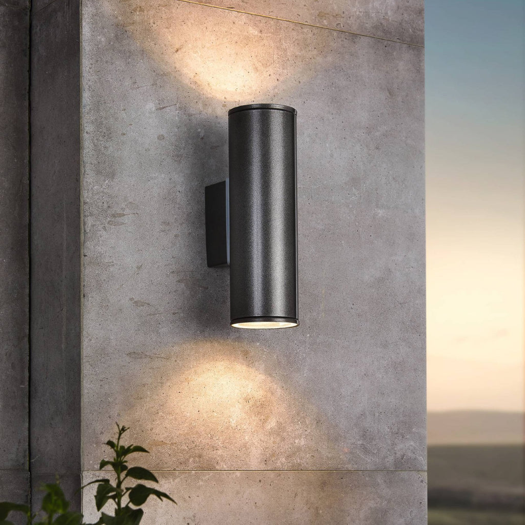 94103 Riga 2-Light LED Up/Down Exterior Wall Light Anthracite