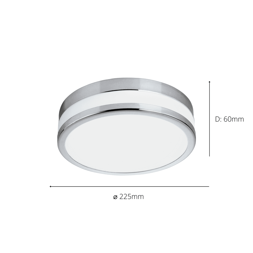 94998 Palermo LED White/Chrome Wall/Ceiling Light