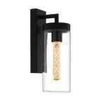 97261 Bovolone 1-Light Modern Black Exterior Wall Lamp