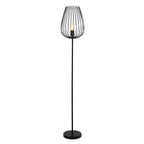 49474 Newtown 1-Light Vintage Caged Floor Lamp In Black