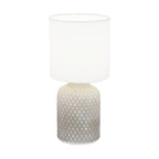 97774 Bellariva 1-Light Grey And White Table Lamp