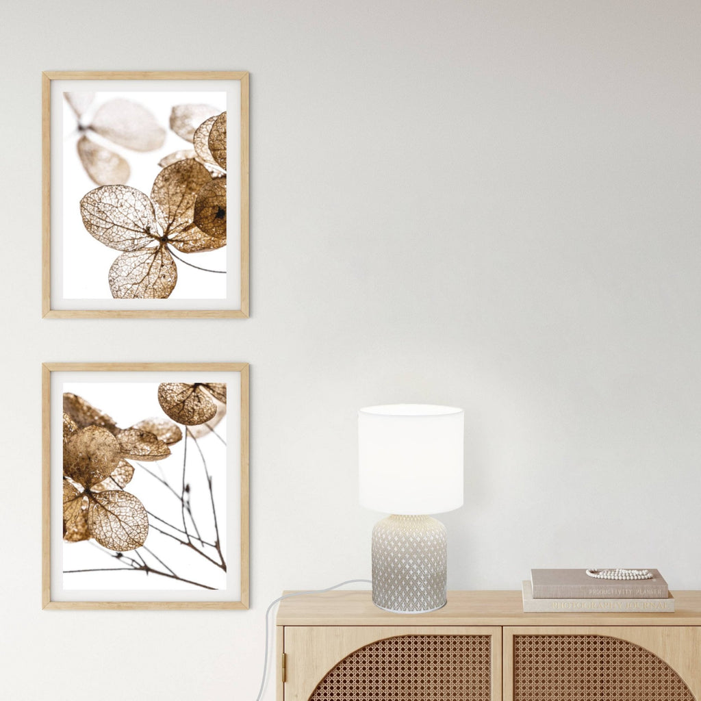 97774 Bellariva 1-Light Grey And White Table Lamp