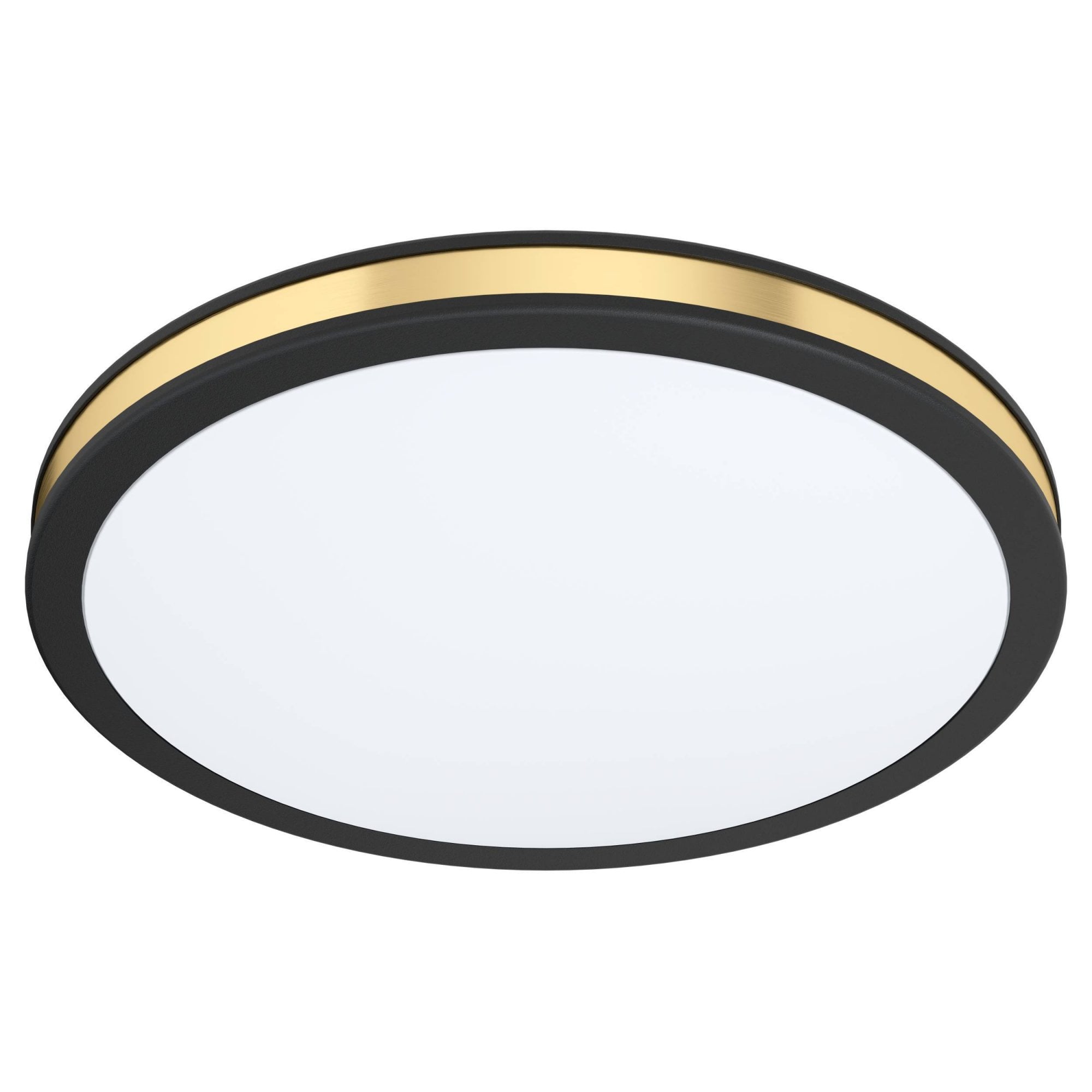 99406 Pescaito LED Black/Gold Flush Round Ceiling Light